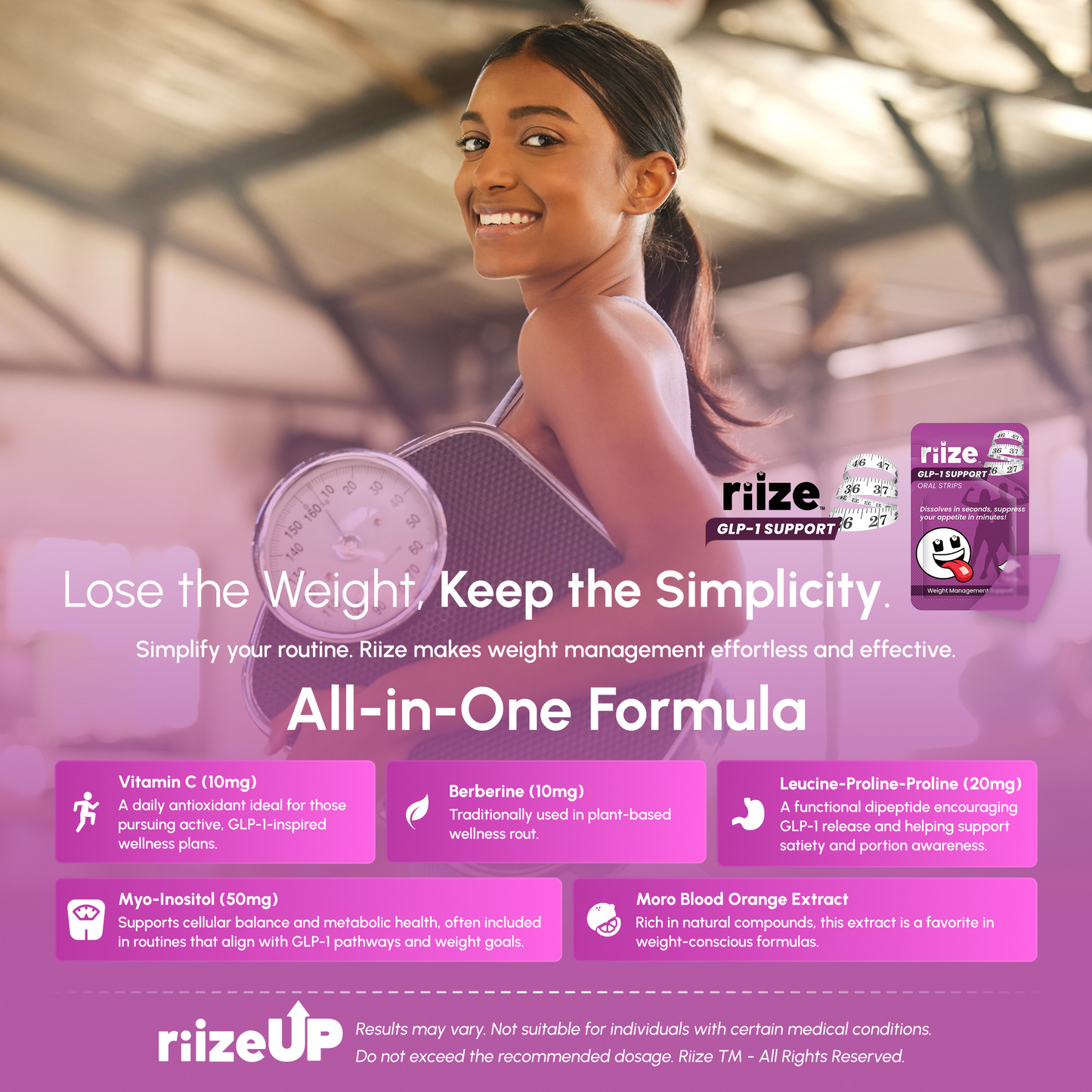 Riize GLP‑1 Support Strips - 30-Pack